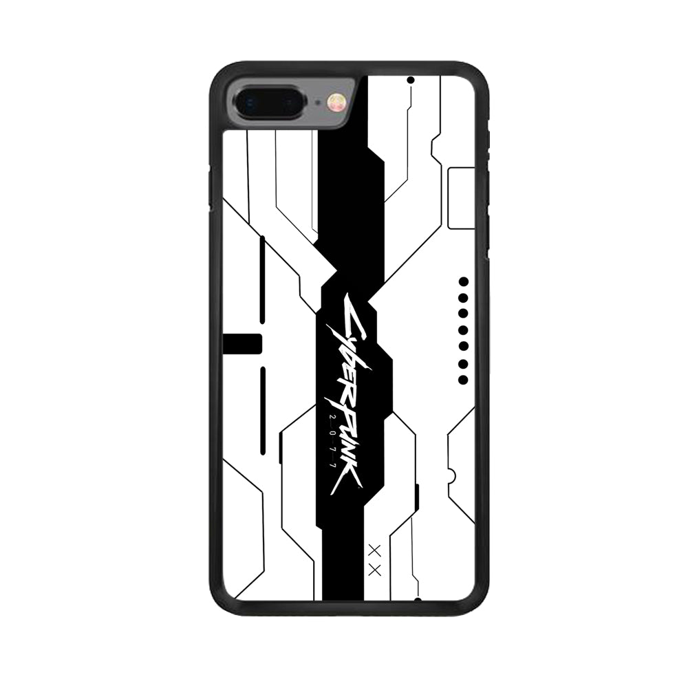 Cyberpunk White Pattern iPhone 8 Plus Case