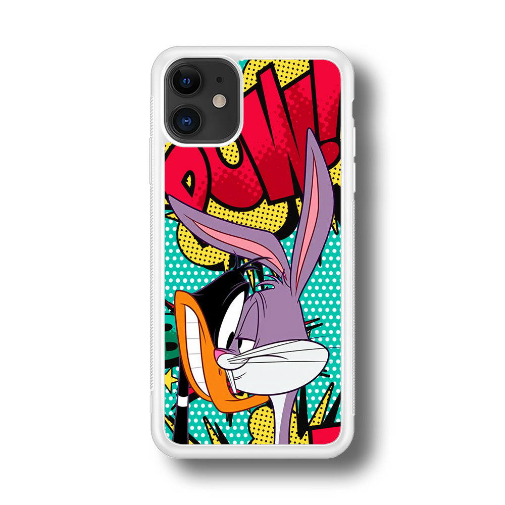 Daffy Duck Versus Bugs Bunny Battle iPhone 11 Case
