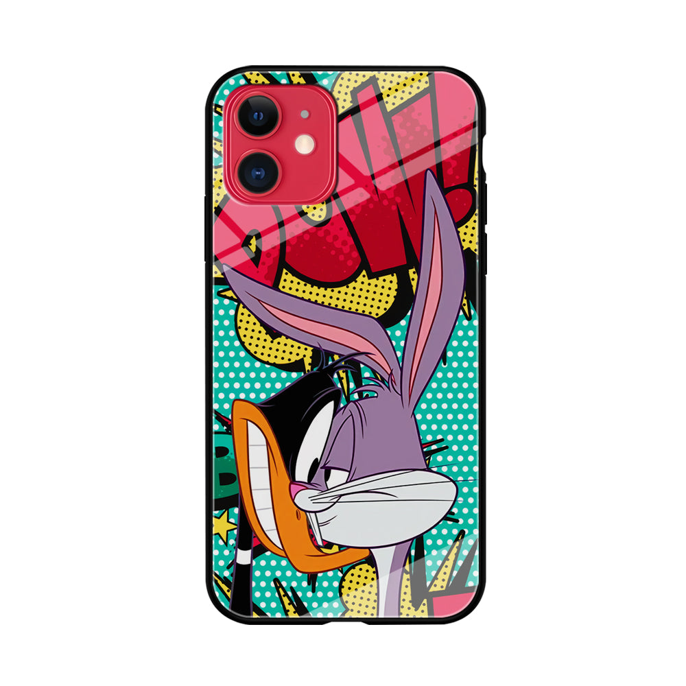 Daffy Duck Versus Bugs Bunny Battle iPhone 11 Case