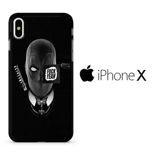 Deadpool Black Matte iPhone X Case