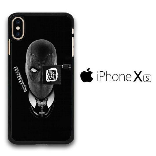 Deadpool Black Matte iPhone Xs Case