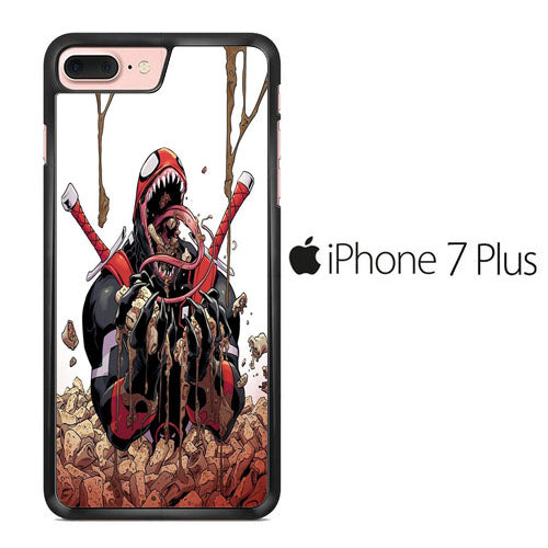 Deadpool Venom Eat Sereal iPhone 7 Plus Case