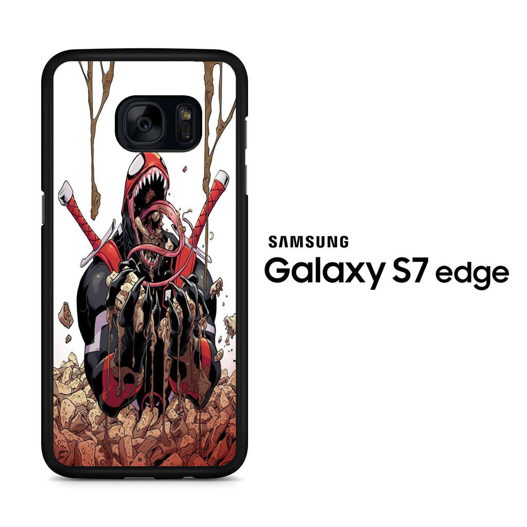 Deadpool Venom Eat Sereal Samsung Galaxy S7 Edge Case