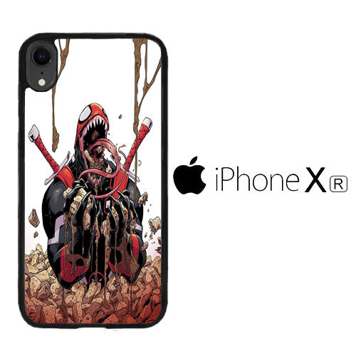 Deadpool Venom Eat Sereal iPhone XR Case