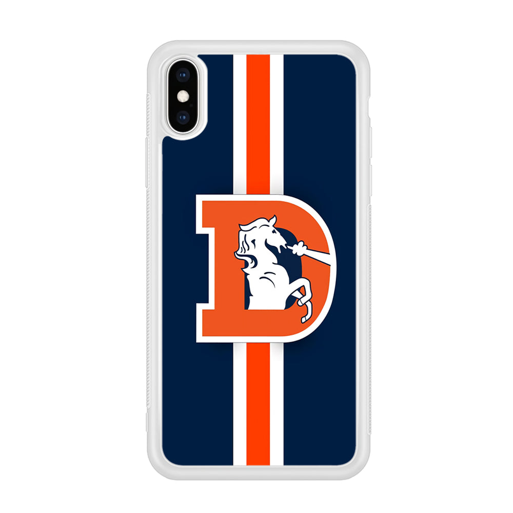 Denver Broncos Stripe iPhone XS Case
