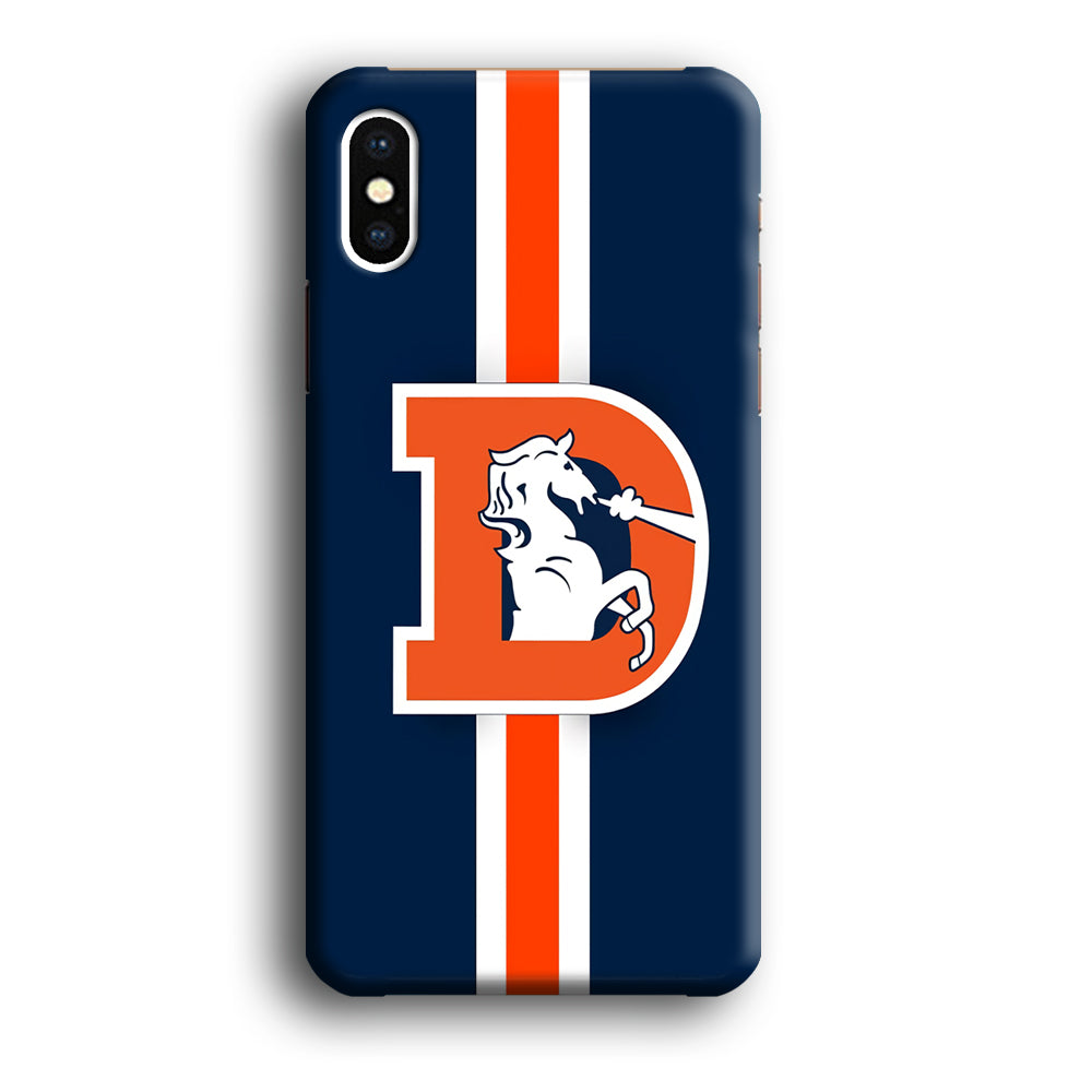 Denver Broncos Stripe iPhone XS Case