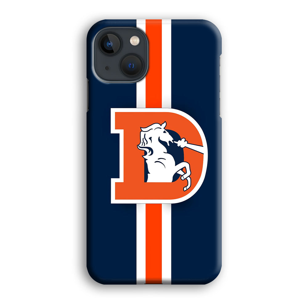 Denver Broncos Stripe iPhone 13 Case