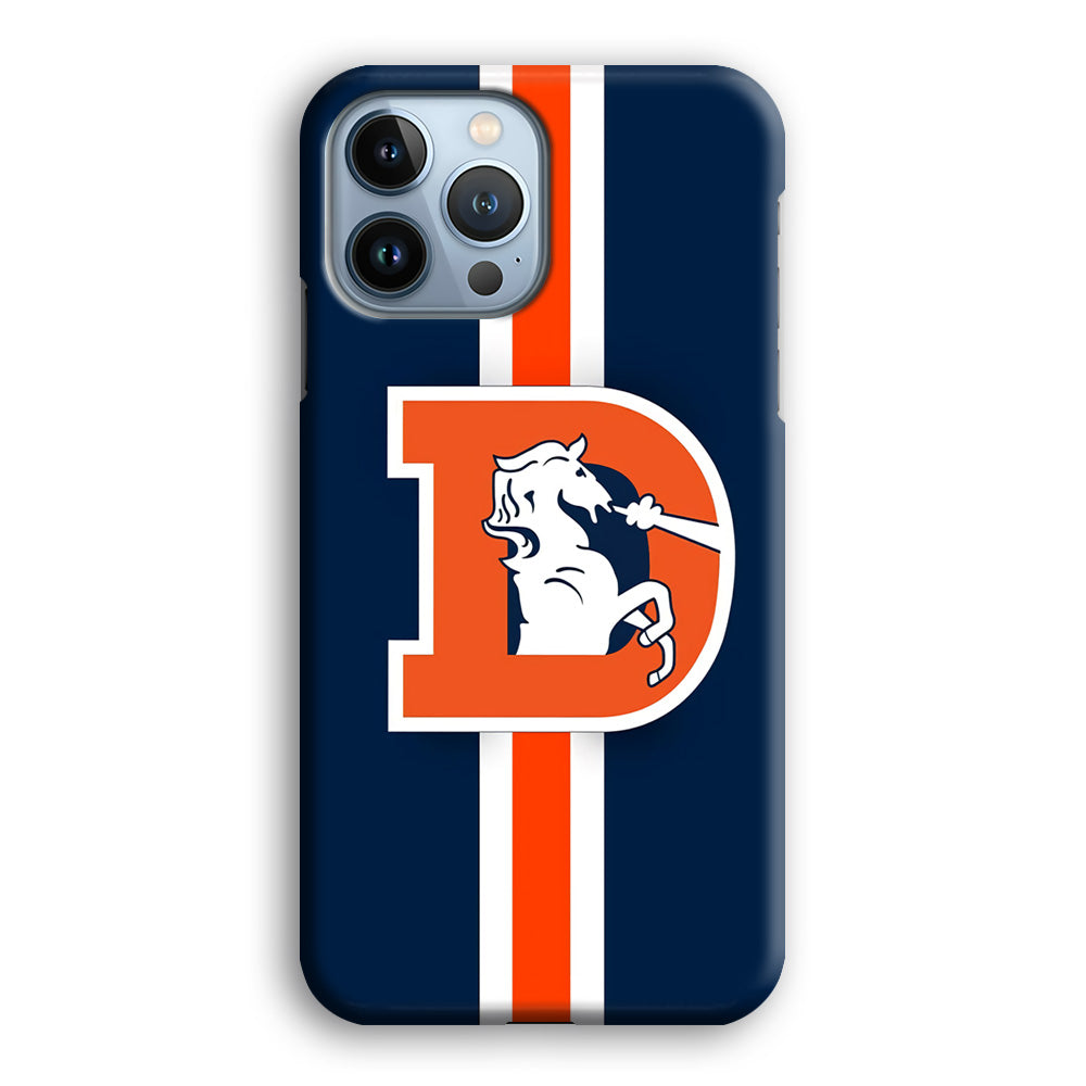 Denver Broncos Stripe iPhone 13 Pro Max Case