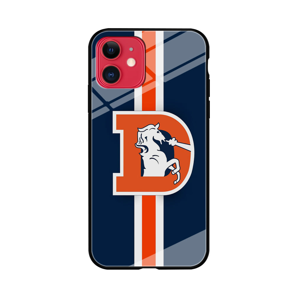 Denver Broncos Stripe iPhone 11 Case