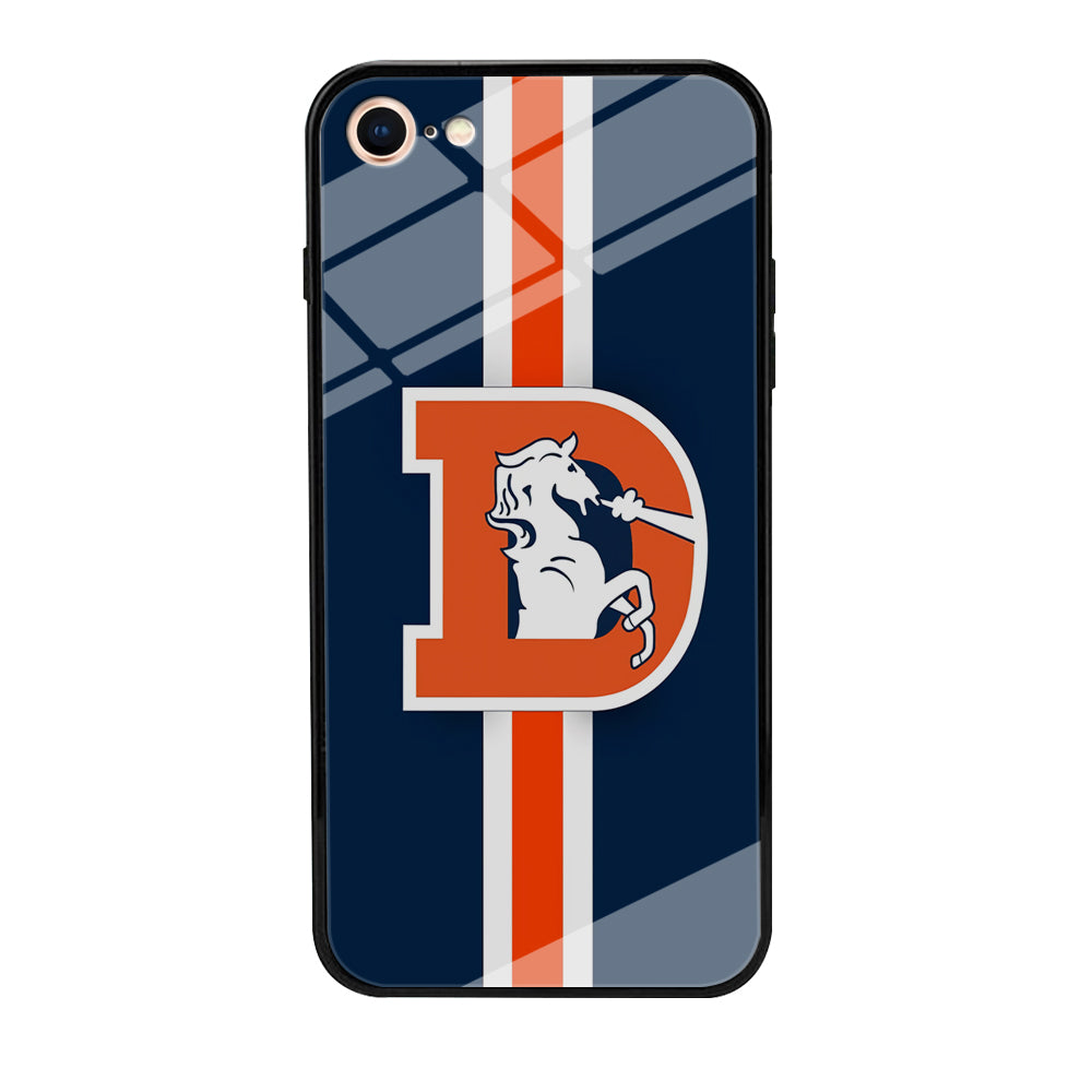 Denver Broncos Stripe iPhone 8 Case