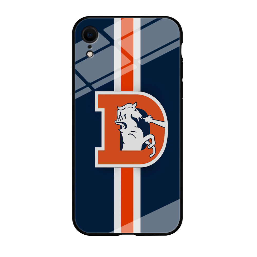 Denver Broncos Stripe iPhone XR Case
