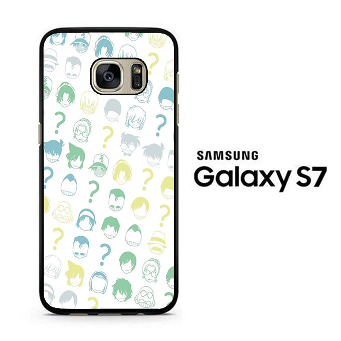 Detective Conan White Doodle Samsung Galaxy S7 Case