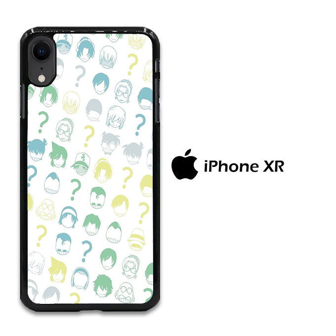 Detective Conan White Doodle iPhone XR Case