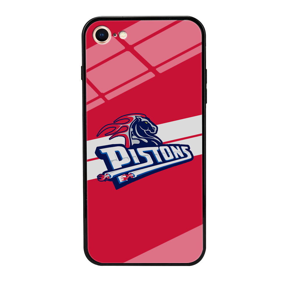 Detroit Pistons White Stripe iPhone 8 Case