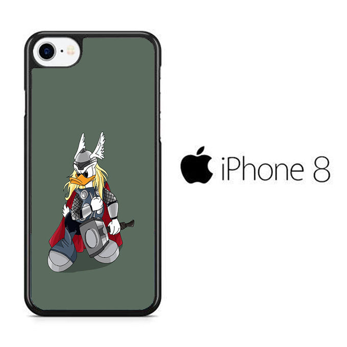 Donald Duck Thor And Hammer iPhone 8 Case