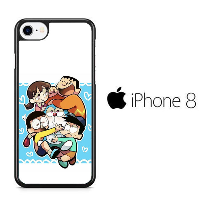 Doraemon Getting Big Hug iPhone 8 Case