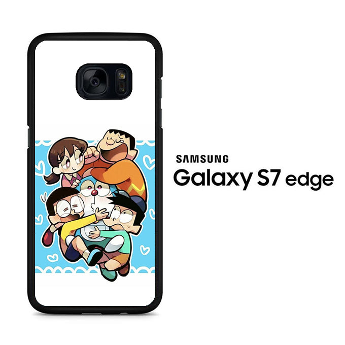 Doraemon Getting Big Hug Samsung Galaxy S7 Edge Case