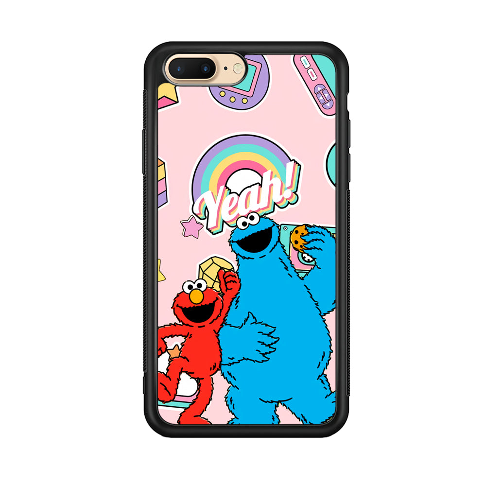 Elmo And Cookie Vintage Style iPhone 8 Plus Case