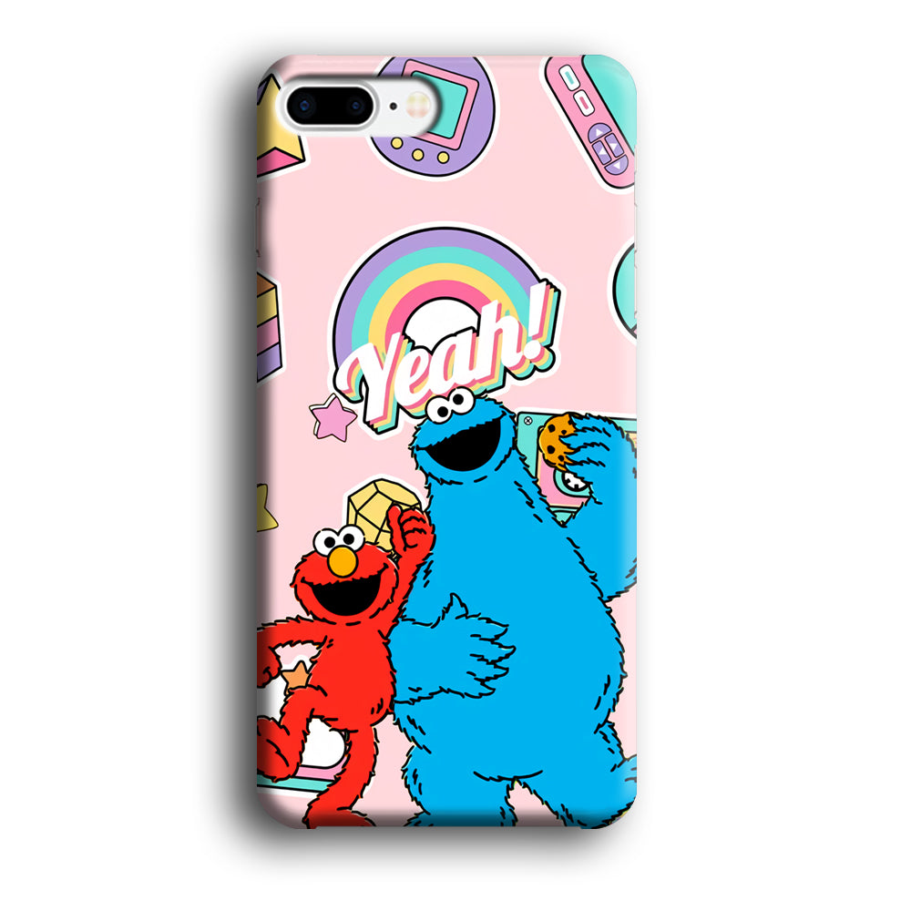 Elmo And Cookie Vintage Style iPhone 8 Plus Case