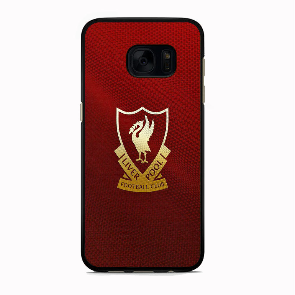 FC Liverpool Red Carbon Logo Samsung Galaxy S7 Edge Case