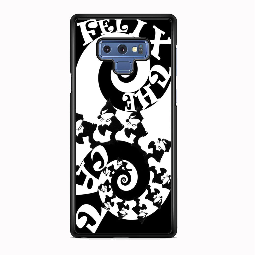 Felix The Cat Black White Samsung Galaxy Note 9 Case