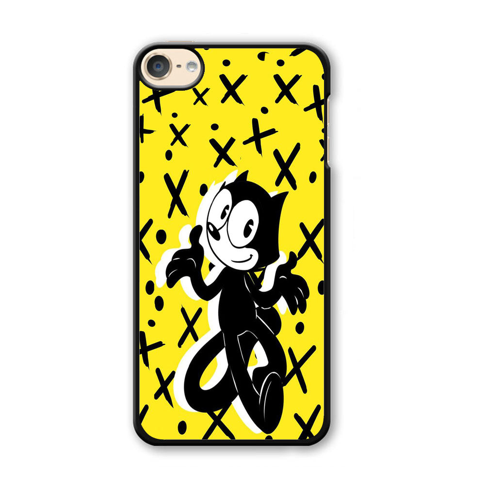 Felix The Cat Yellow iPod Touch 6 Case - Ezzystore
