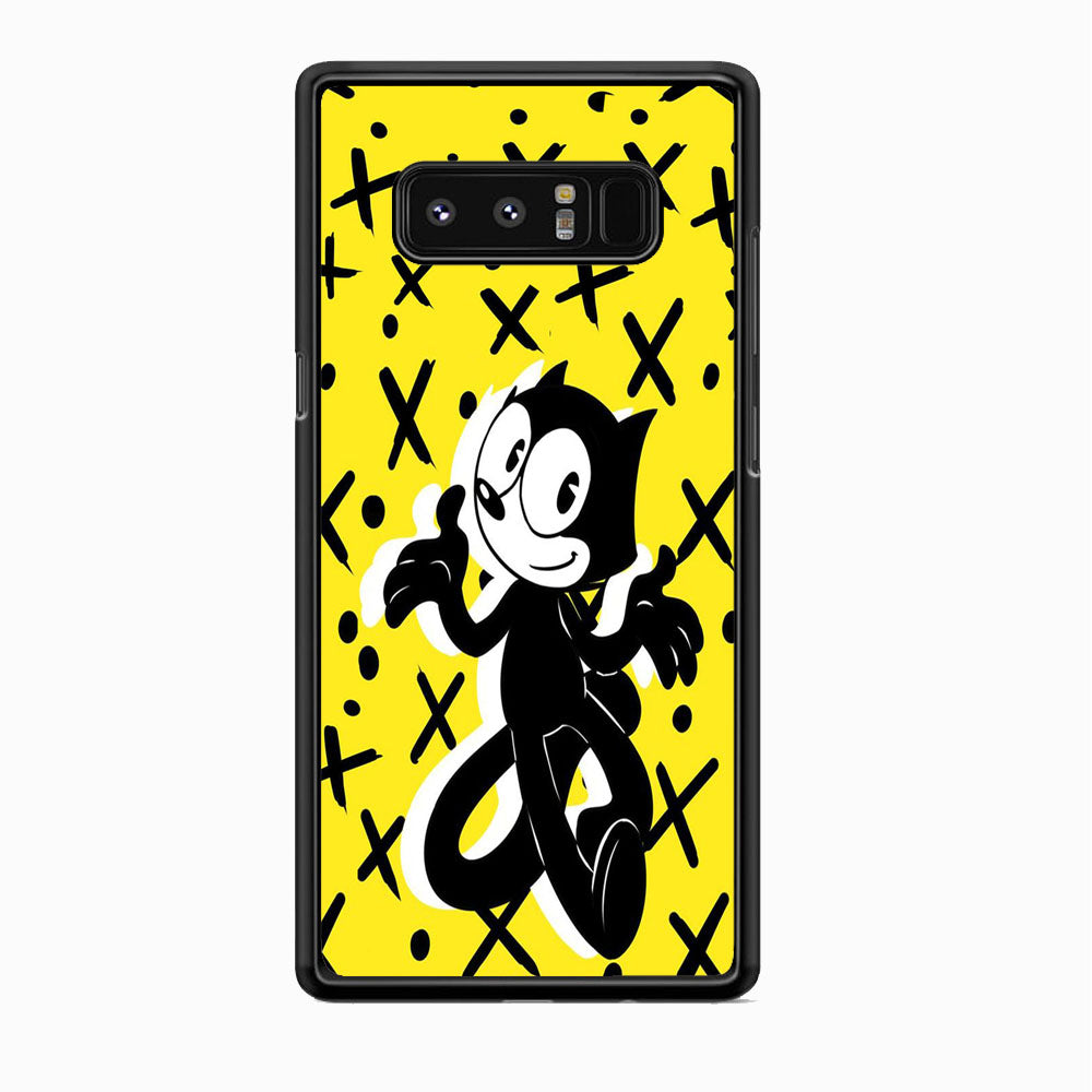 Felix The Cat Yellow Samsung Galaxy Note 8 Case