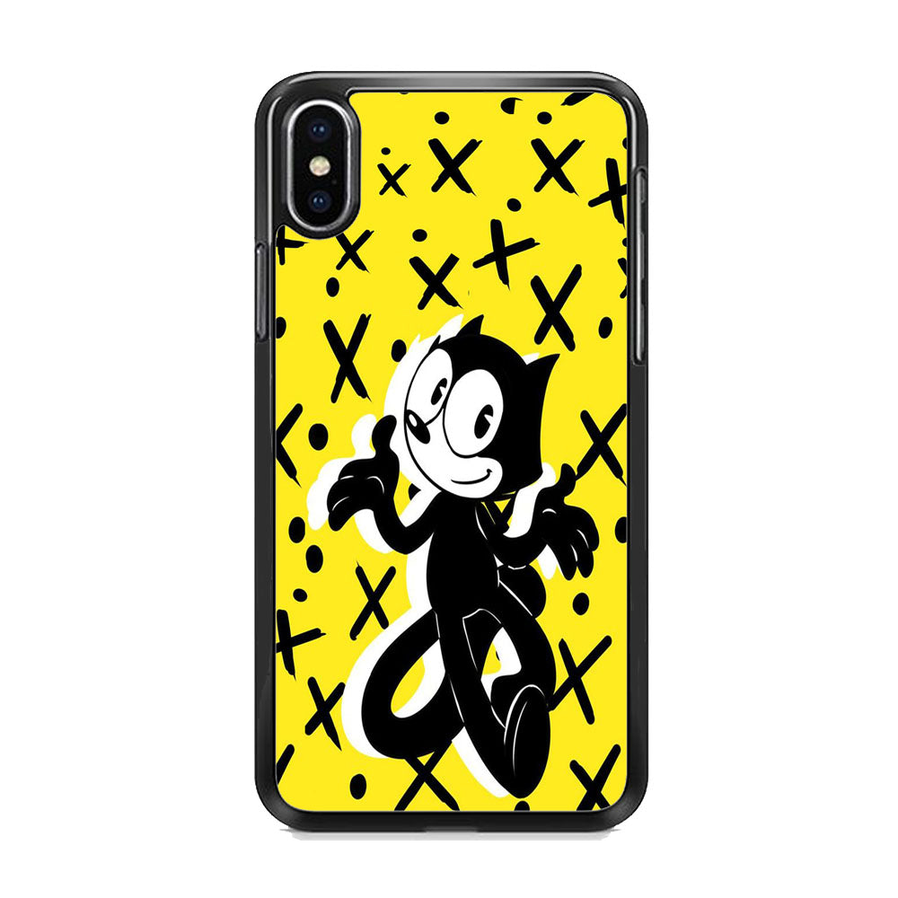 Felix The Cat Yellow iPhone Xs Case