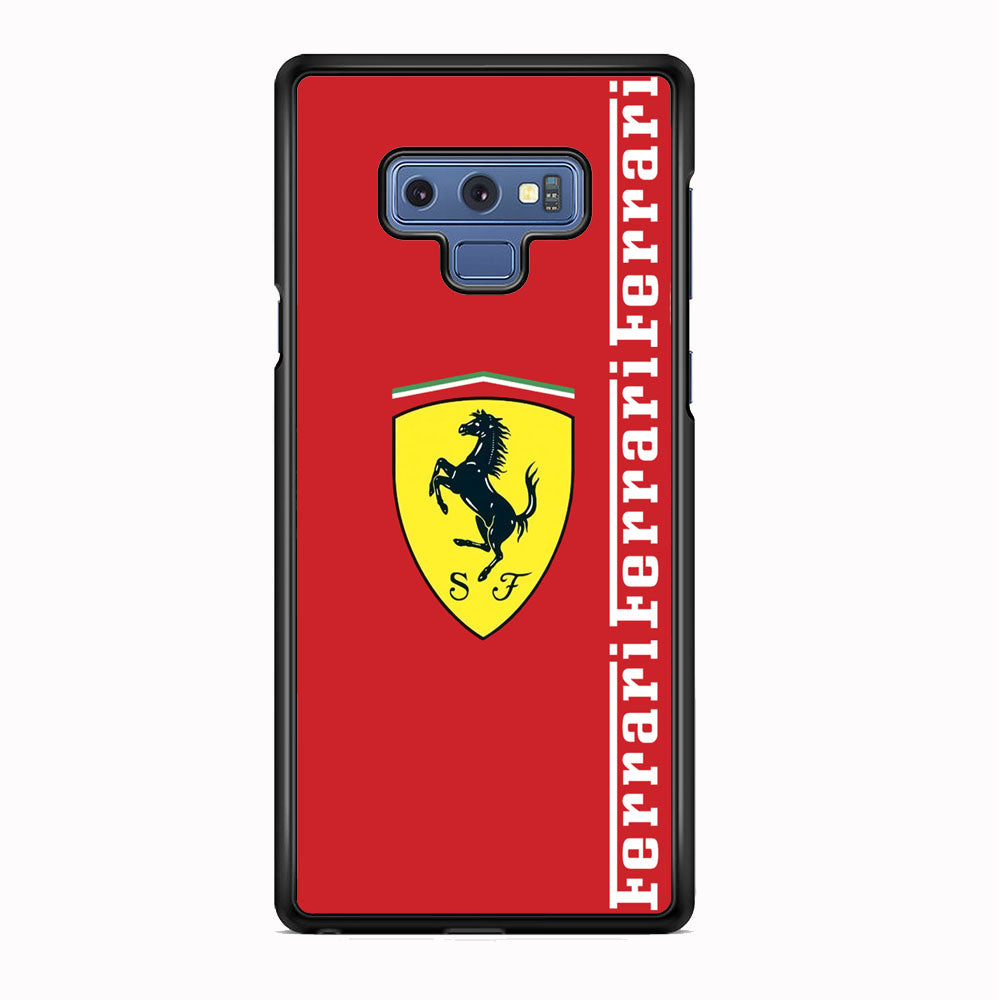Ferrari Word Maroon Emlem Samsung Galaxy Note 9 Case - Ezzystore