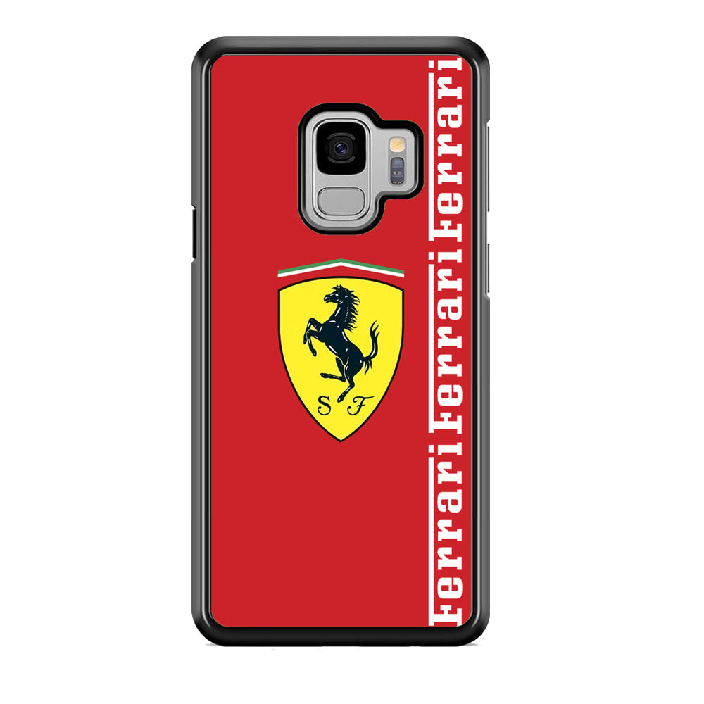 Ferrari Word Maroon Emlem Samsung Galaxy S9 Case - Ezzystore