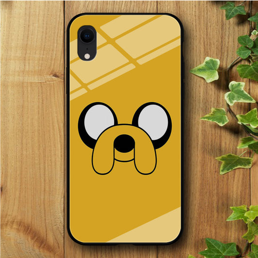Finn And Jake Yellow iPhone XR Tempered Glass Case