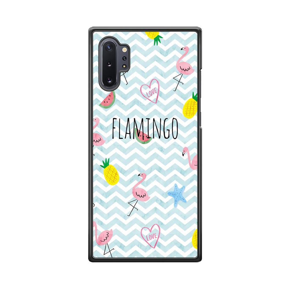 Flamingo Blue Chevron Samsung Galaxy Note 10 Plus Case - ezzyst