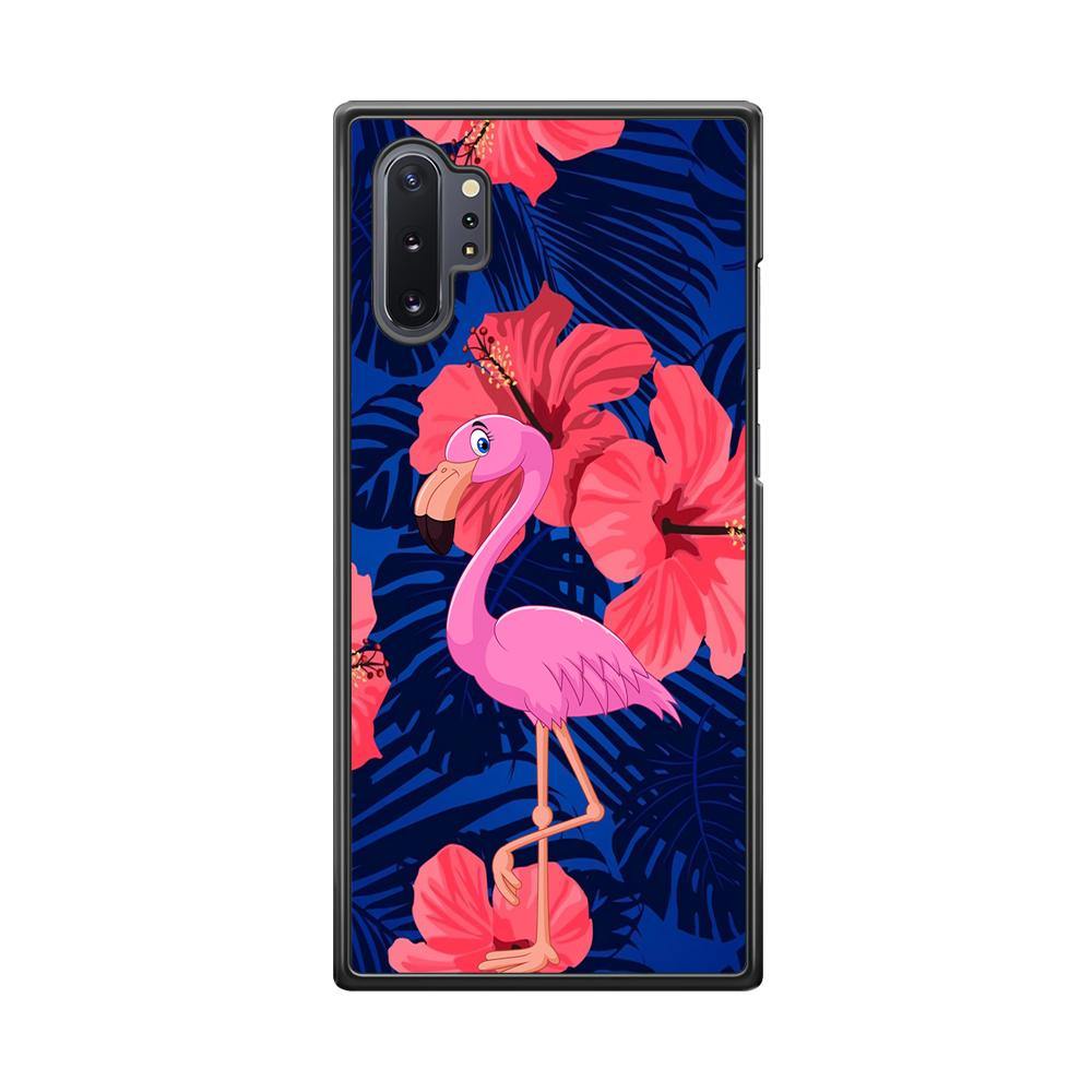 Flamingo Hibiscus Flowers Samsung Galaxy Note 10 Plus Case - ezzyst