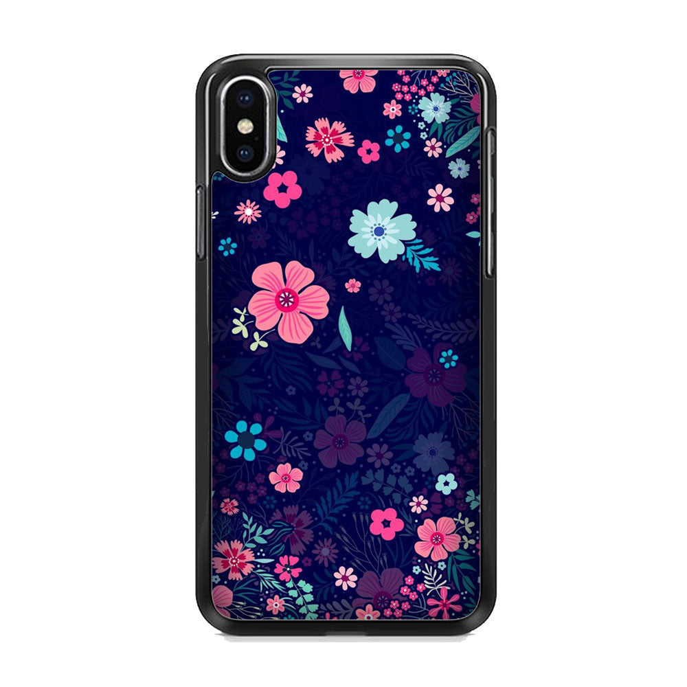 Flowers And The Deep Colours iPhone Xs Case
