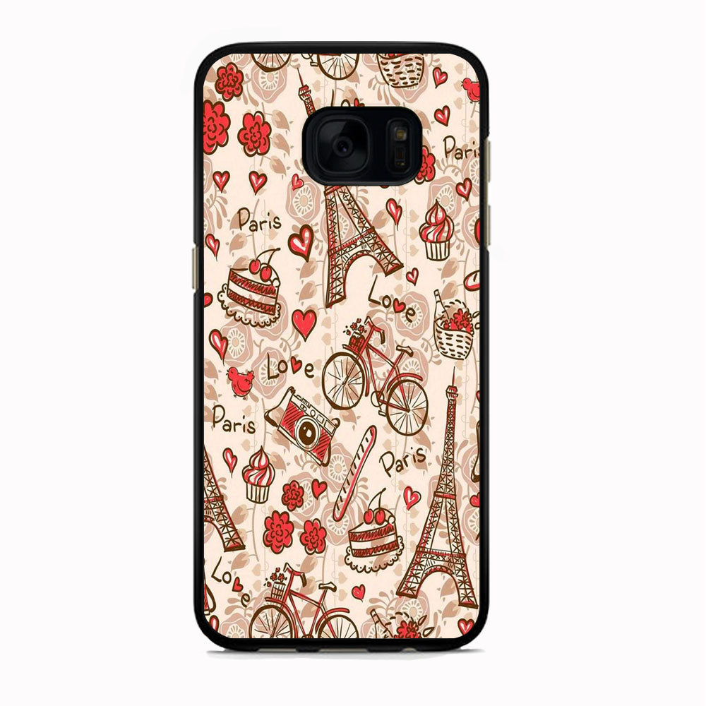 Flowers Beauty In Paris Wallpaper Samsung Galaxy S7 Case