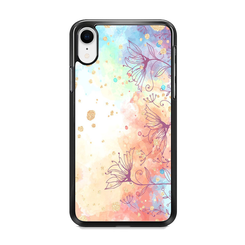 Flowers Purple And Mix Colours iPhone XR Case