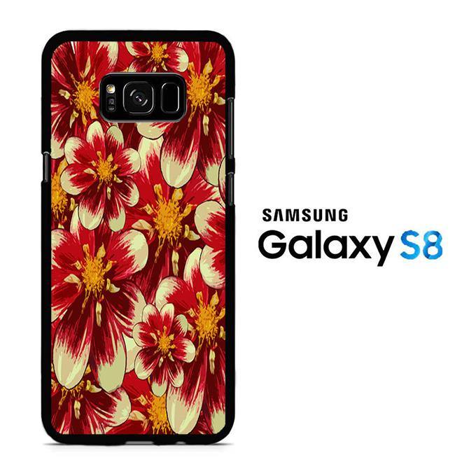Flowers Red Mix Samsung Galaxy S8 Case - ezzystore - Phone Case