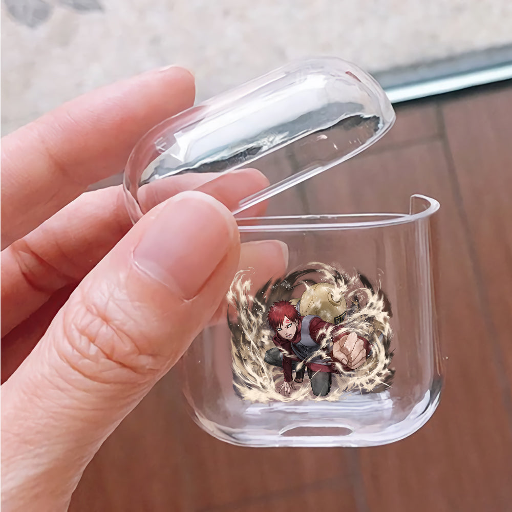 Gaara Ultimate Jutsu Protective Clear Case Cover For Apple Airpods