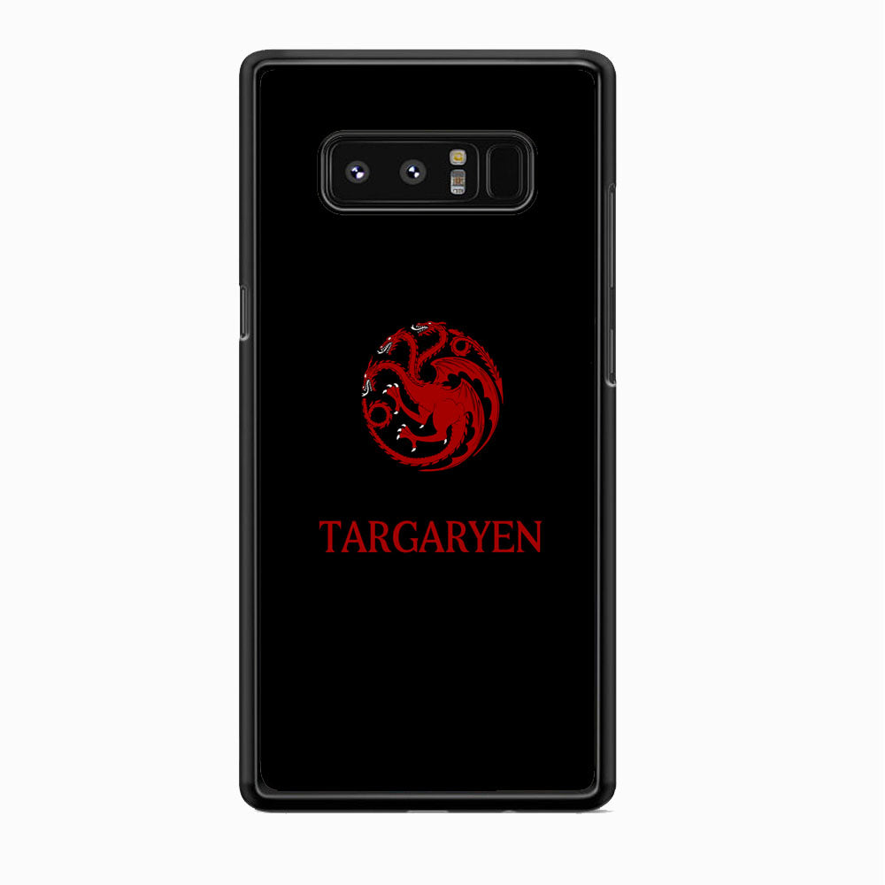 Game Of Thrones Targaryen Black Maroon Emblem Samsung Galaxy Note 8 Case