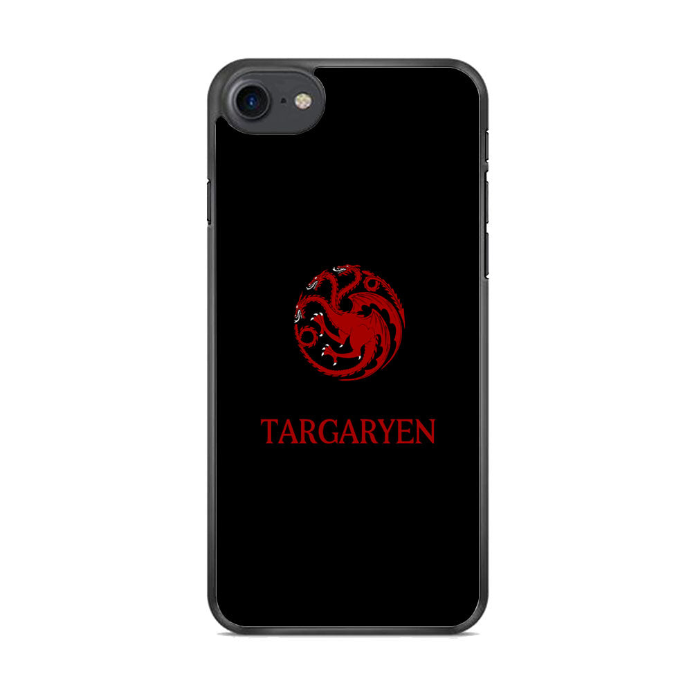 Game Of Thrones Targaryen Black Maroon Emblem iPhone 8 Case