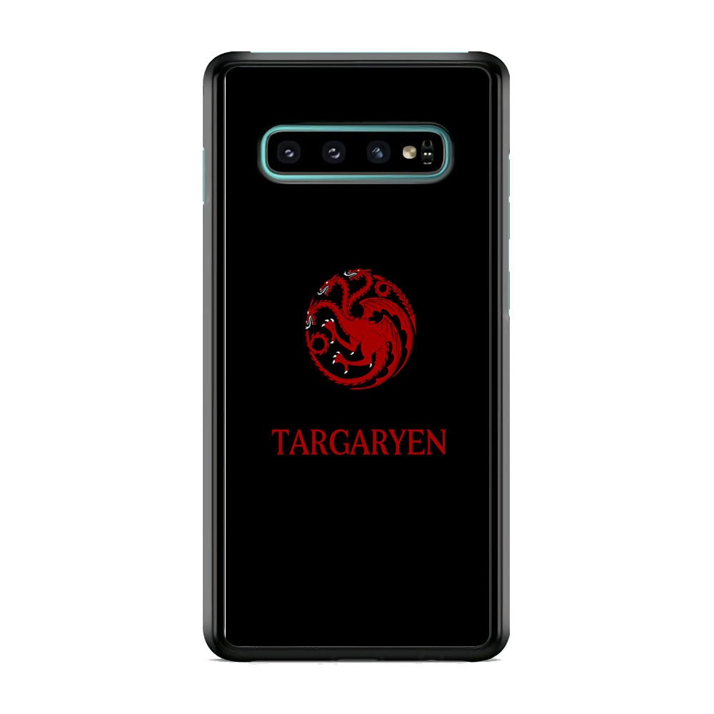 Game Of Thrones Targaryen Black Maroon Emblem Samsung Galaxy S10 Case
