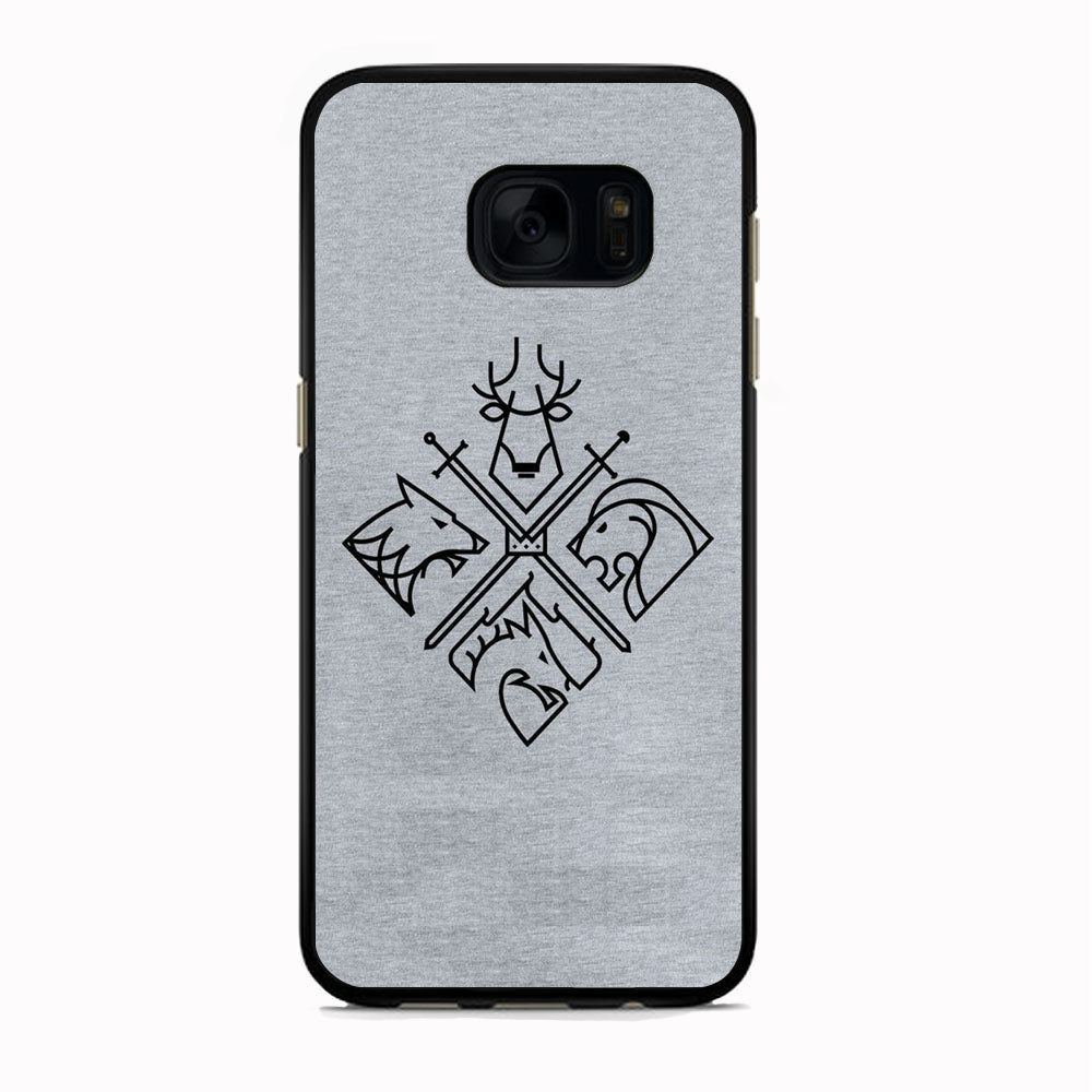 Game Of Thrones Valar Morghulis Grey Jeans Emblem Samsung Galaxy S7 Edge Case