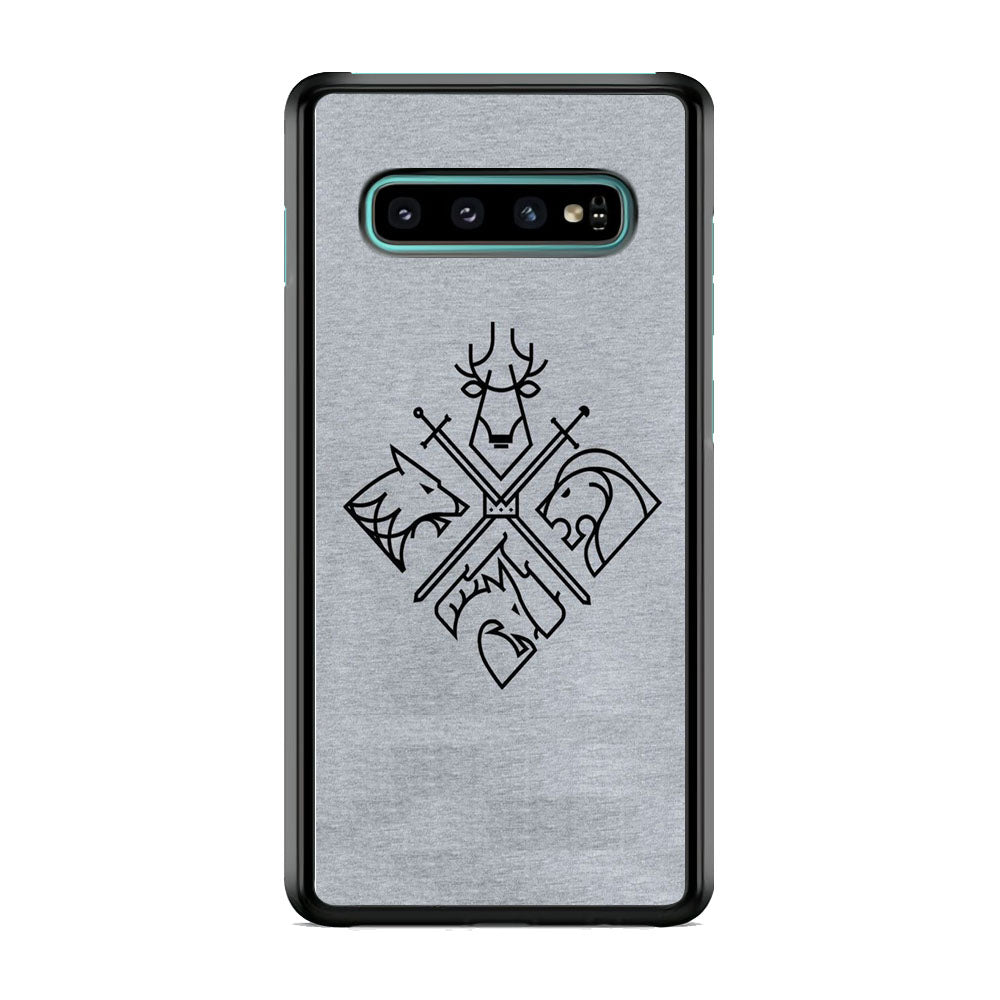 Game Of Thrones Valar Morghulis Grey Jeans Emblem Samsung Galaxy S10 Case