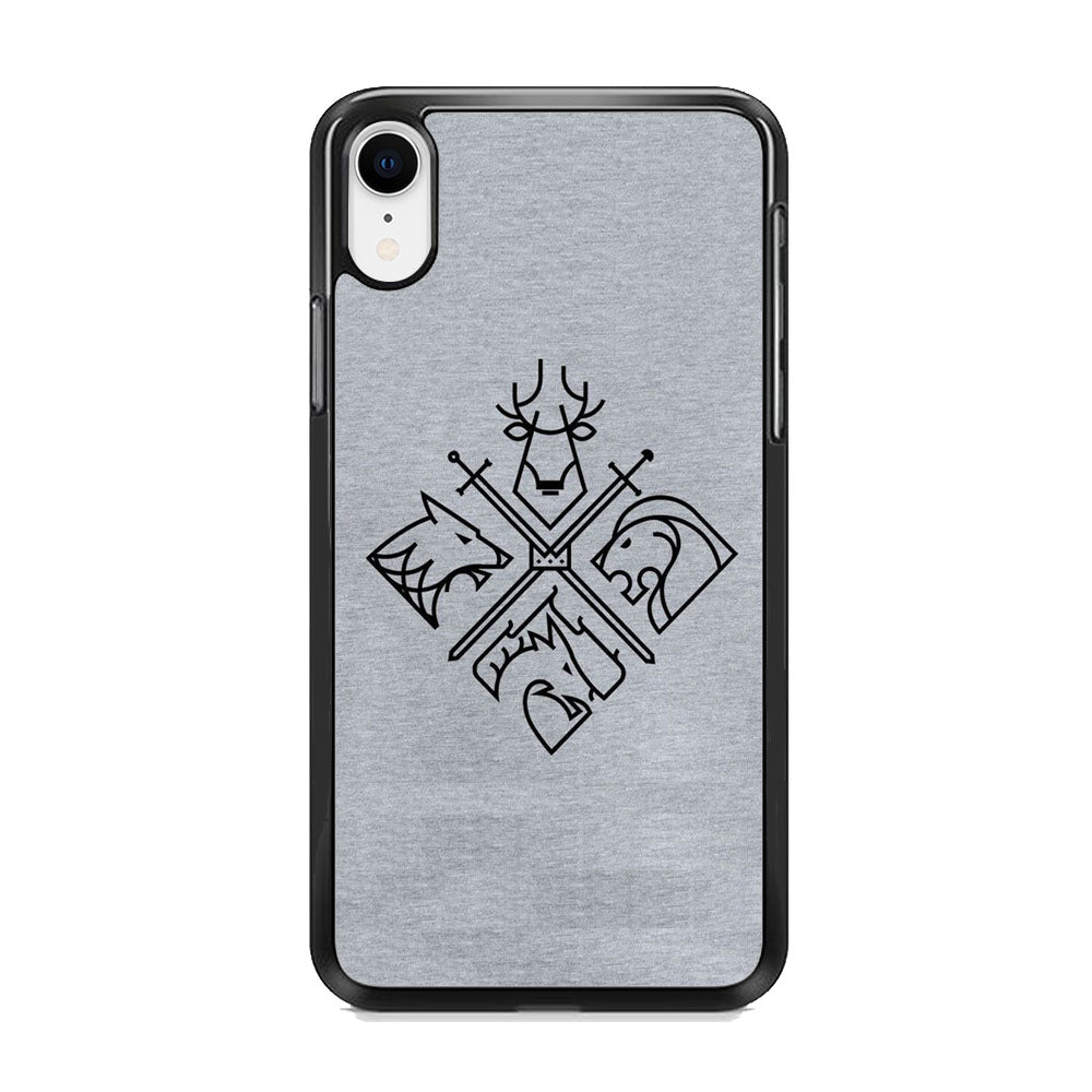 Game Of Thrones Valar Morghulis Grey Jeans Emblem iPhone XR Case