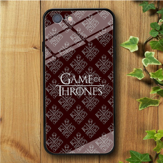 Game of Thrones Maroon Doodle iPhone 6 | 6s Tempered Glass Case