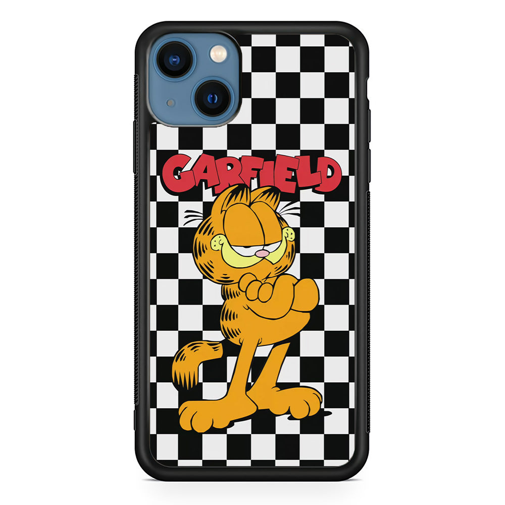 Garfield Cube Black Nad White iPhone 13 Case