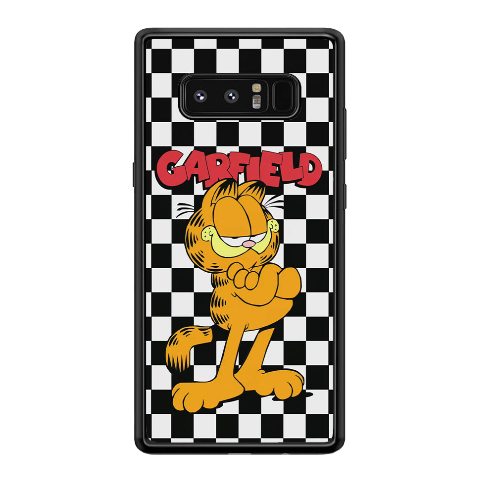 Garfield Cube Black Nad White Samsung Galaxy Note 8 Case