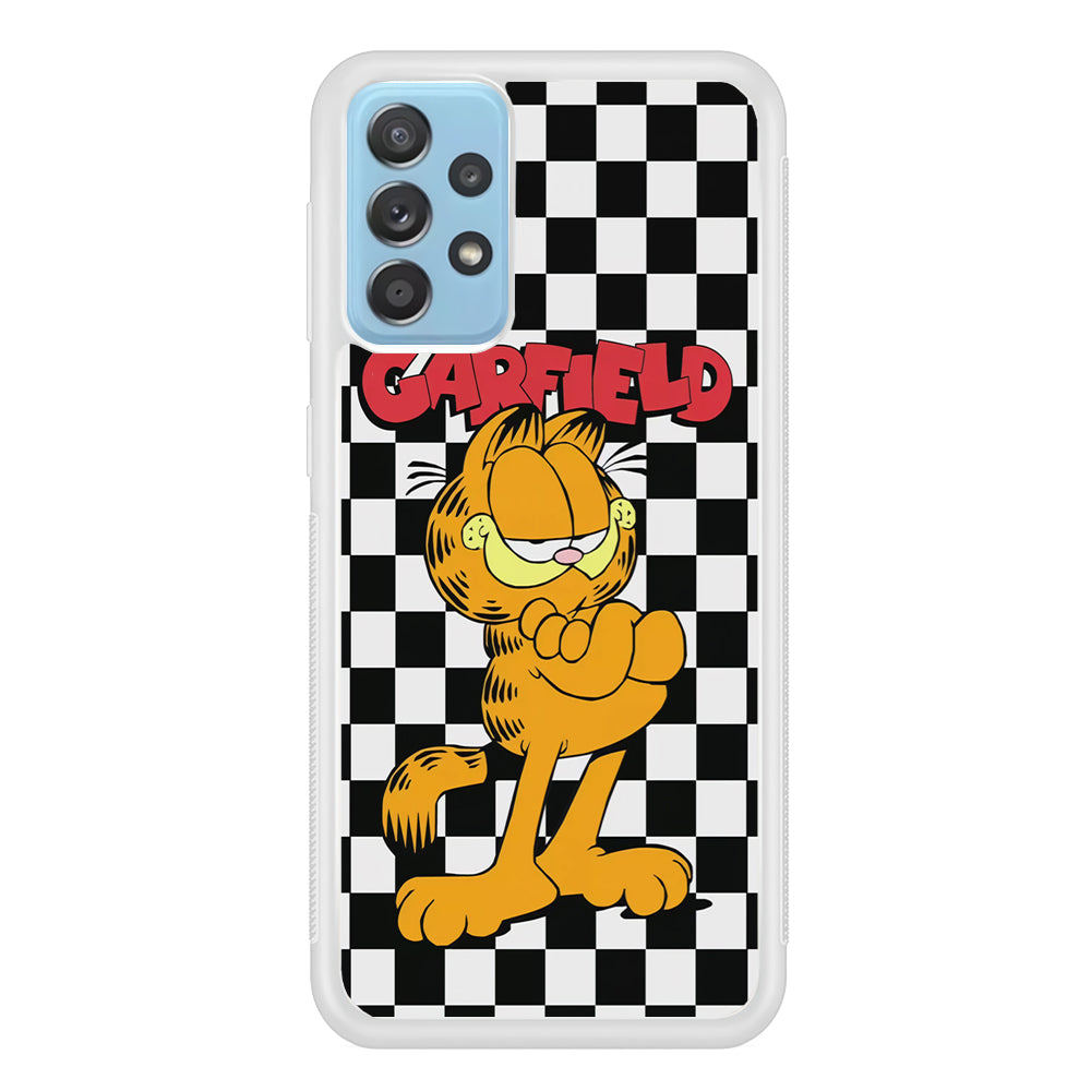 Garfield Cube Black Nad White Samsung Galaxy A52 Case