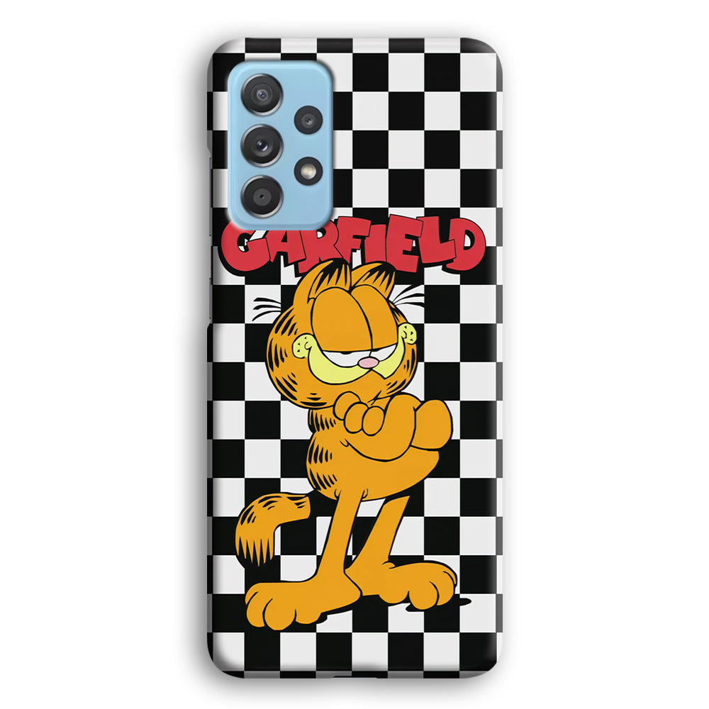 Garfield Cube Black Nad White Samsung Galaxy A52 Case