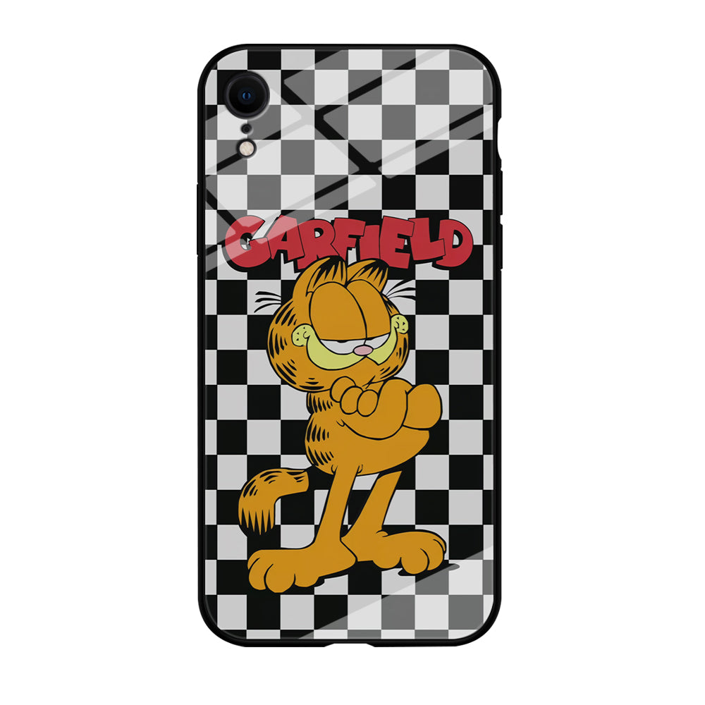 Garfield Cube Black Nad White iPhone XR Case